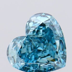 2.78 Carat VS2 Vivid Blue Heart shape IGI certified Lab Grown Diamond