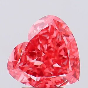 3.03 Carat VS1 Vivid Pink Heart shape IGI certified Lab Grown Diamond